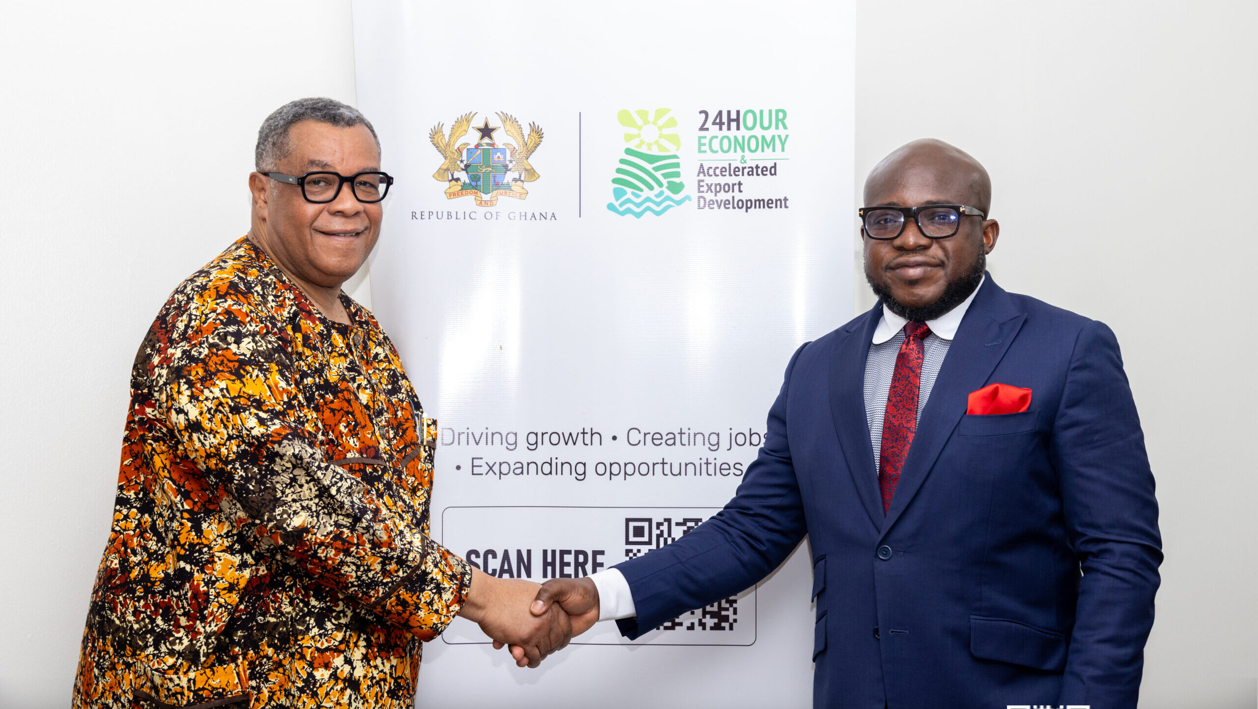 The 24-Hour Economy and Accelerated Export Development Secretariat has signed a Memorandum of Understanding (MOU) with the Ghana Venture Capital Trust Fund (VCTF) to strengthen access to capital for Ghanaian enterprises and support productivity growth, job creation, and sustainable economic transformation under Ghana’s 24-Hour Economy Agenda.