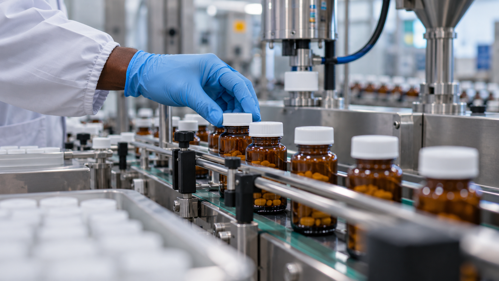 Pharmaceutical Bottling Line Inspection